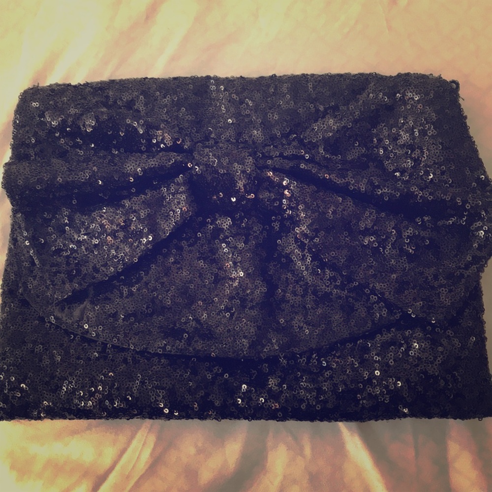 Torrid large black sequin bag